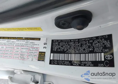 2013 Toyota Prius V Three from USA, damaged, VIN JTDZN3EU8D3233201